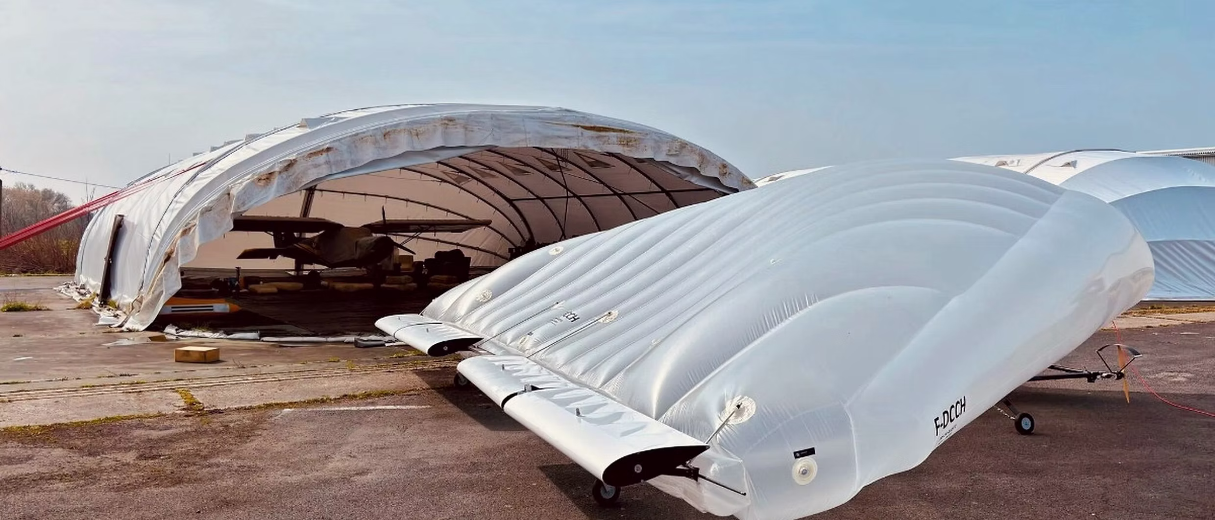 Celeste EcoFlyers pneumatic-wing aircraft prototype